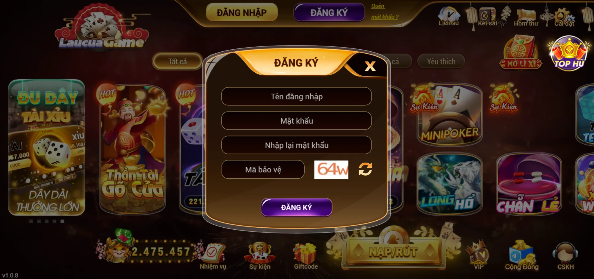 đăng ký lẩu cua, laucuagame, laucua