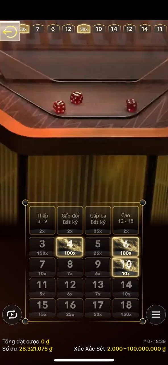 xúc xắc sét laucuagame, laucua, lẩu cua game