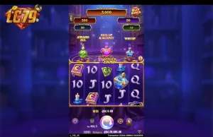 Ảnh giao diện chính game 3 Witch's Lamp (slot JILI) chơi tại LC79