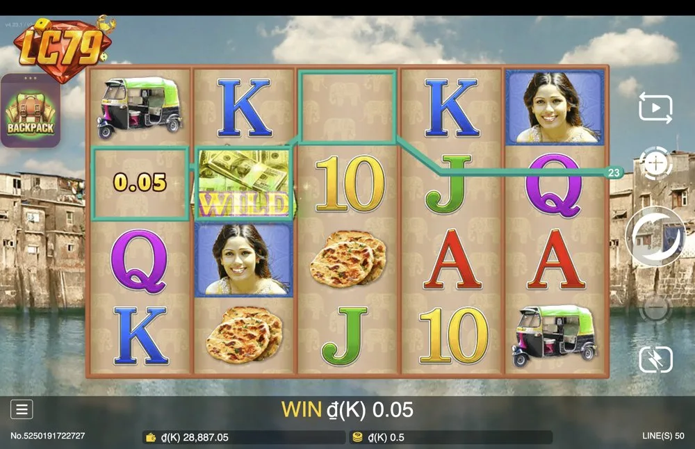 Ảnh màn hình gameplay game Billionaire (slot JDB) chơi tại LC79