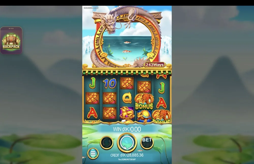Ảnh bảng biểu tượng & tính năng game Dragons Gate (slot JDB) chơi tại LC79