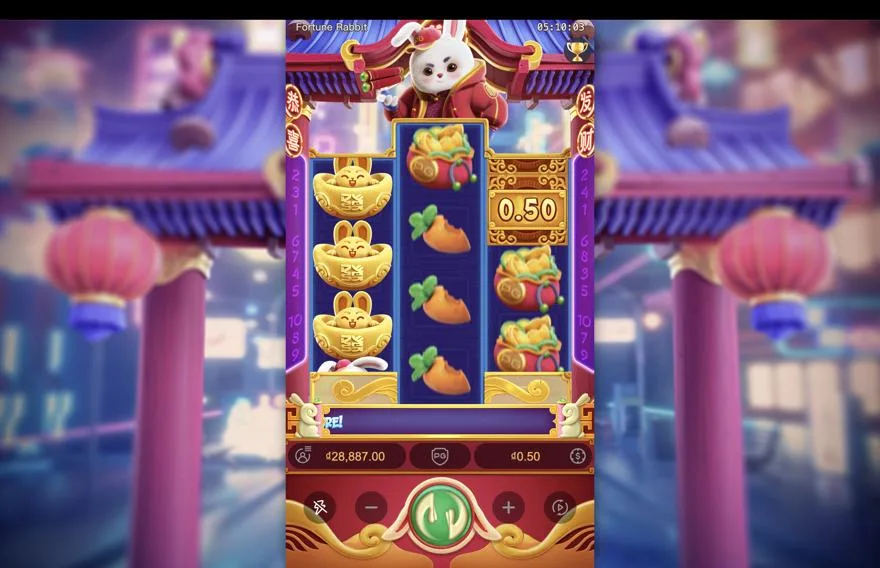 Ảnh màn hình gameplay game Fortune Rabbit (slot ACEWIN) chơi tại Laucuagame