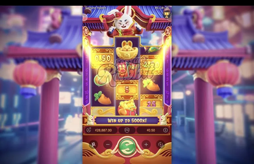 Ảnh bảng biểu tượng & tính năng game Fortune Rabbit (slot ACEWIN) chơi tại Laucuagame