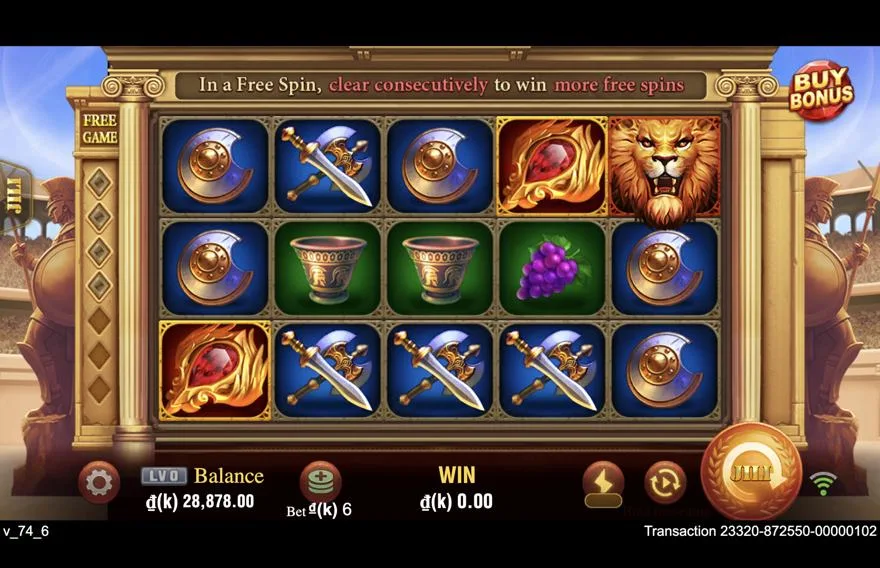 Ảnh bảng biểu tượng & tính năng game RomaX (slot JILI) chơi tại LC79