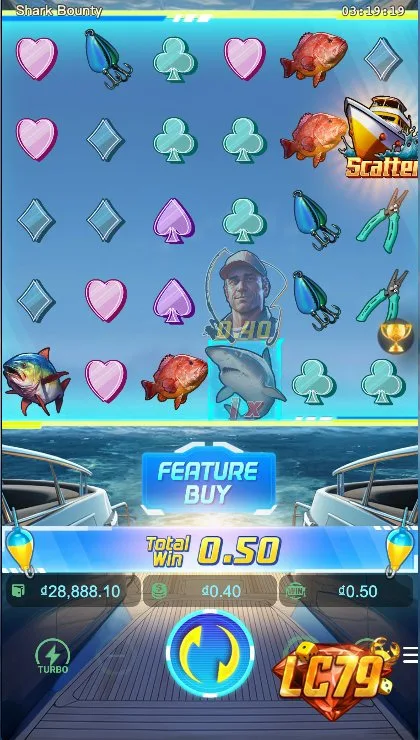 Ảnh màn hình gameplay game Shark Bounty (slot PG) chơi tại LC79