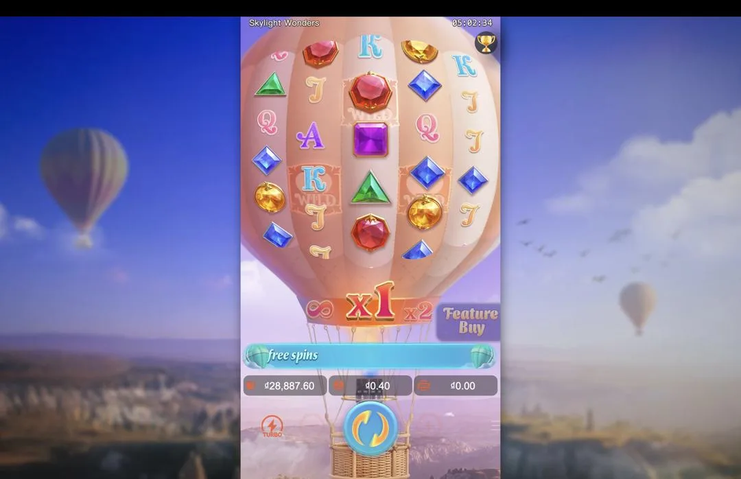 Ảnh giao diện chính game Skylight Wonders (slot PG) chơi tại LC79