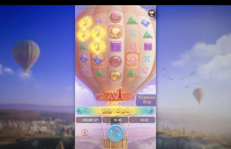 Ảnh bảng biểu tượng & tính năng game Skylight Wonders (slot PG) chơi tại LC79
