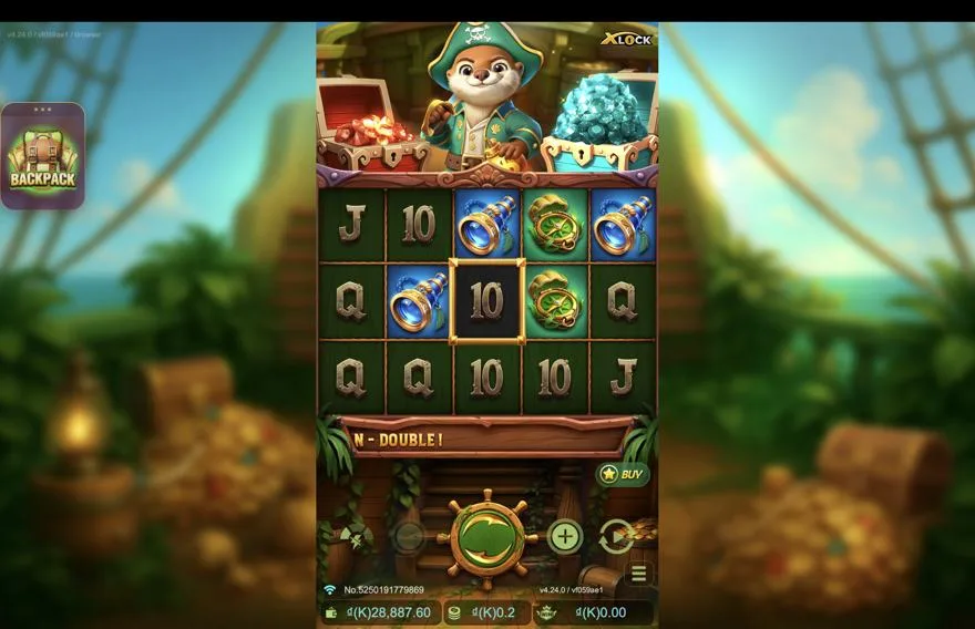 Ảnh màn hình gameplay game Voyage of Blast Raider X-Lock (slot JDB) chơi tại LC79
