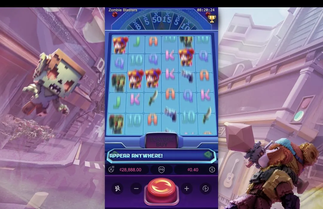 Ảnh giao diện chính game Zombie Blasters (slot PG) chơi tại LC79
