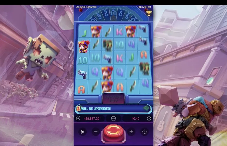 Ảnh màn hình gameplay game Zombie Blasters (slot PG) chơi tại LC79