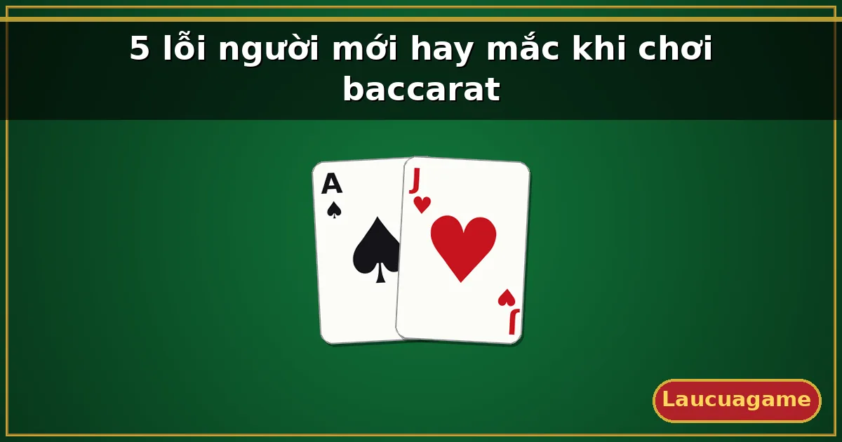 5 lỗi người mới hay mắc khi chơi baccarat — Laucuagame