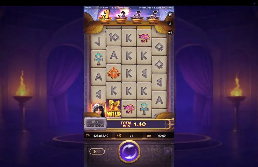 Ảnh màn hình gameplay game Cleopatra’s Fortune Ways (Kingmidas #) (slot) chơi tại Laucuagame