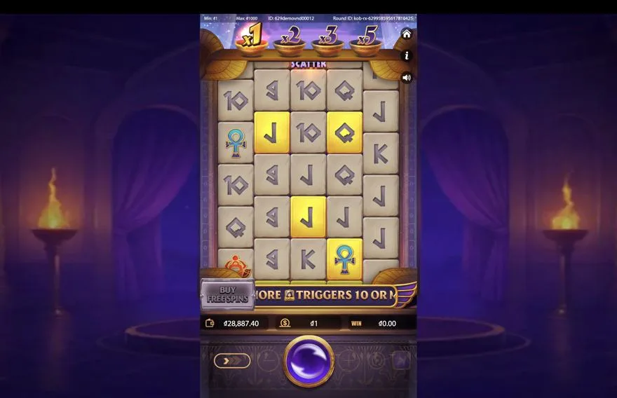 Ảnh bảng biểu tượng & tính năng game Cleopatra’s Fortune Ways (Kingmidas #) (slot) chơi tại Laucuagame