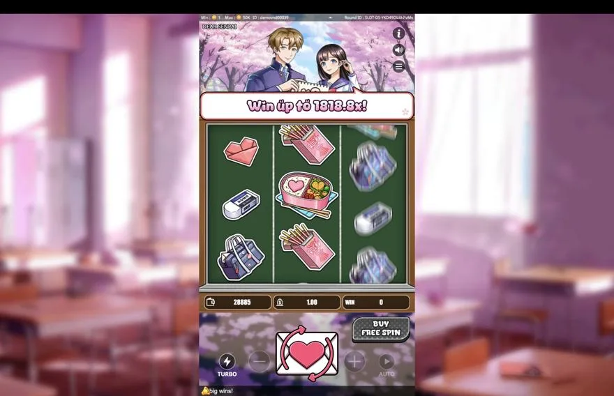Ảnh bảng biểu tượng & tính năng game Dear Senpai (Kingmidas #) (slot) chơi tại Laucuagame