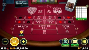 Ảnh giao diện chính game DragonTiger (slot JILI) chơi tại LC79