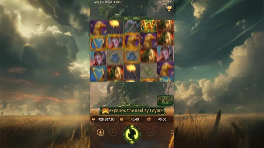 Ảnh màn hình gameplay game Jack the Giant Hunter (slot PG) chơi tại Laucuagame