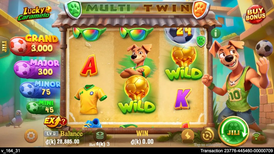 Ảnh giao diện chính game Lucky Caramelo (slot JILI) chơi tại LC79
