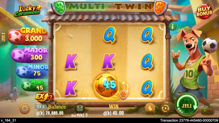 Ảnh màn hình gameplay game Lucky Caramelo (slot JILI) chơi tại Laucuagame