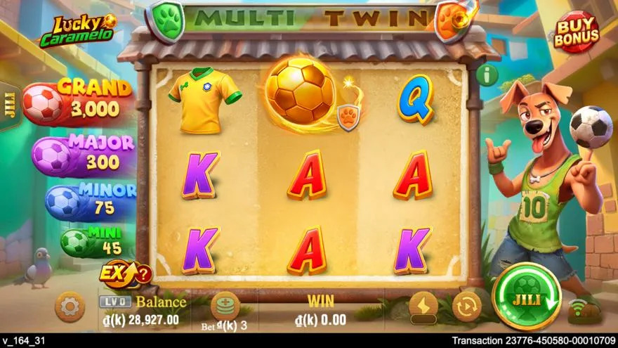 Ảnh bảng biểu tượng & tính năng game Lucky Caramelo (slot JILI) chơi tại Laucuagame