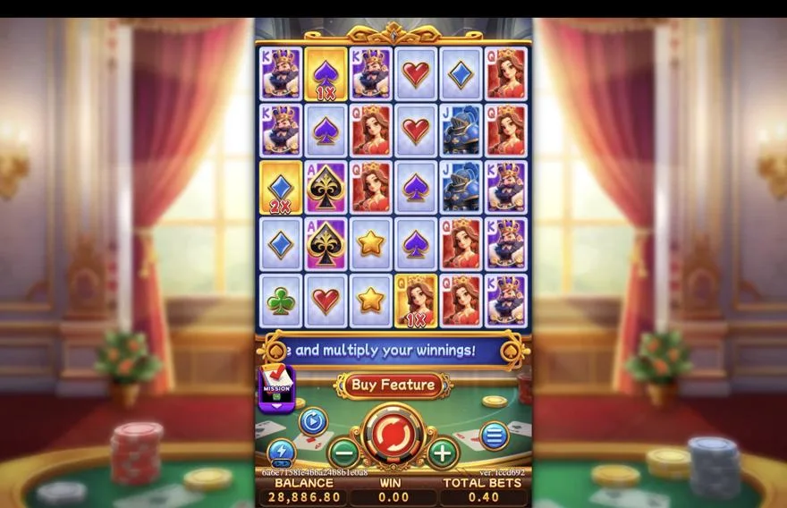 Ảnh bảng biểu tượng & tính năng game POKER WIN (slot FC) chơi tại Laucuagame