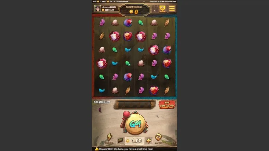 Ảnh bảng biểu tượng & tính năng game Rooster Blitz (Kingmidas #) (slot) chơi tại Laucuagame