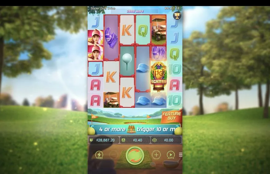 Ảnh màn hình gameplay game so sánh super golf drive laucuagame (slot) chơi tại Laucuagame