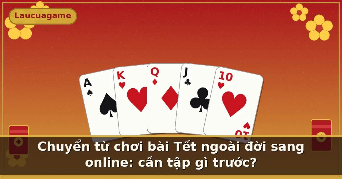 Chuyển từ chơi bài Tết ngoài đời sang online: cần tập gì trước? — Laucuagame