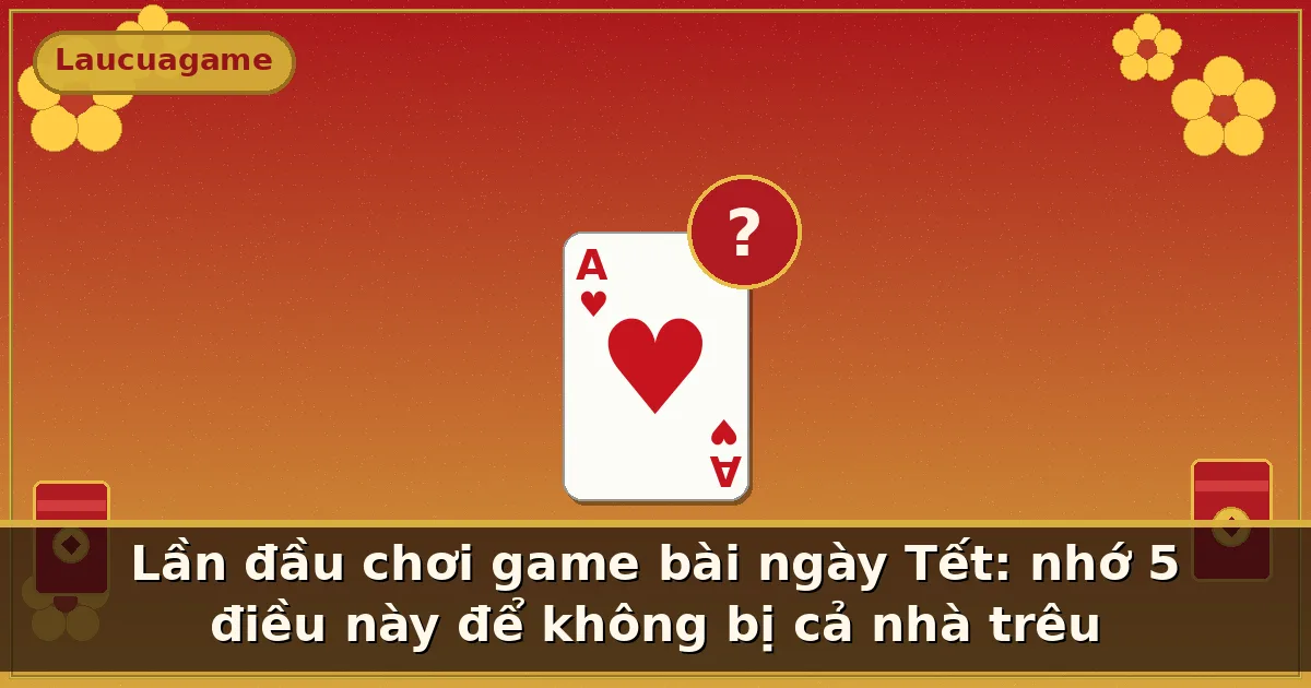 Lần đầu chơi game bài ngày Tết: nhớ 5 điều này để không bị cả nhà trêu — Laucuagame