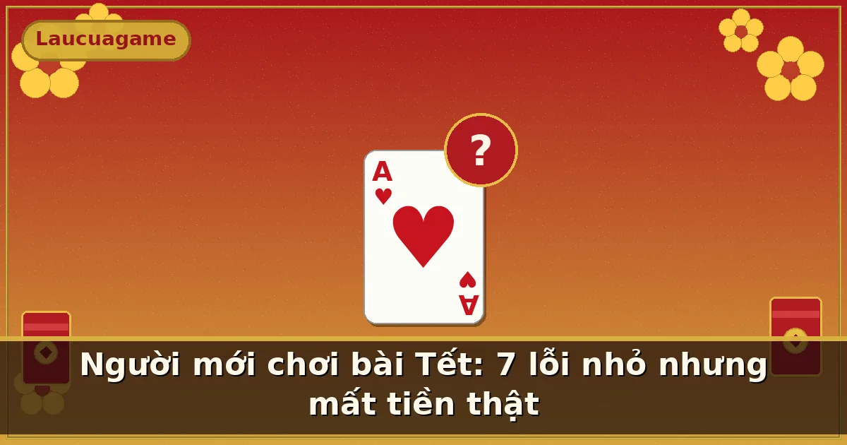 Người mới chơi bài Tết: 7 lỗi nhỏ nhưng mất tiền thật — Laucuagame