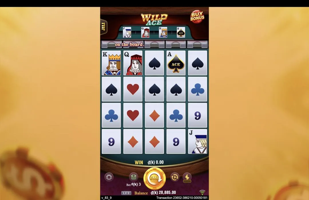 Ảnh giao diện chính game Wild Ace (slot JILI) chơi tại LC79