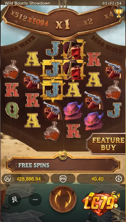 gameplay Wild Bounty Showdown tại Laucuagame