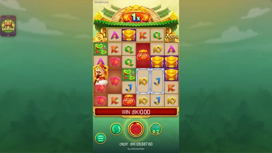 Ảnh màn hình gameplay game CaiShen Coming (slot DRAGOONSOFT) chơi tại Laucuagame