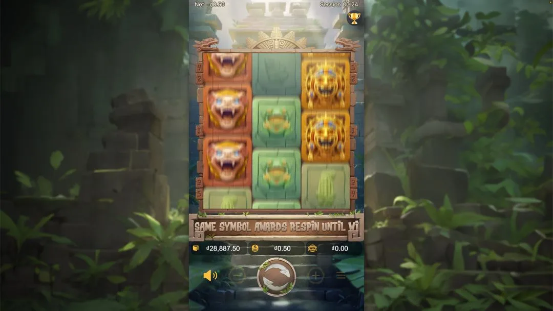 Ảnh giao diện chính game Incan Wonders (slot PG) chơi tại LC79