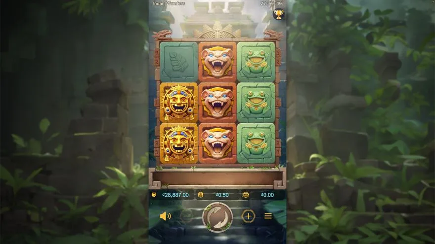 Ảnh màn hình gameplay game Incan Wonders (slot PG) chơi tại Laucuagame