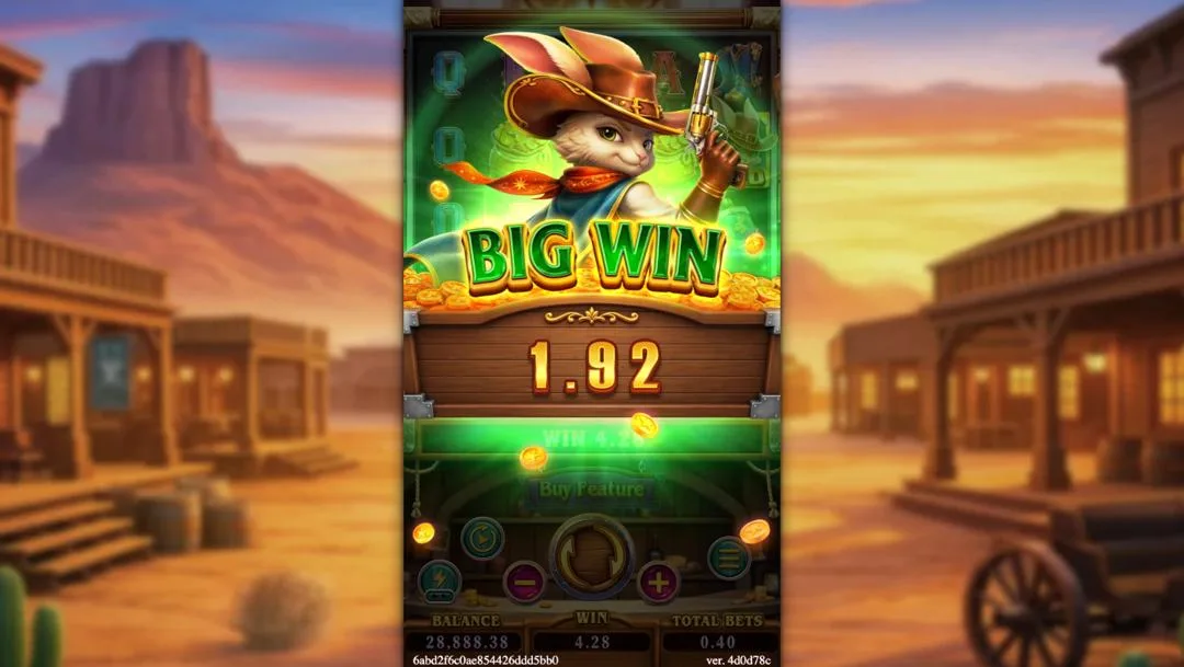Ảnh giao diện chính game REVOLVER HARE (slot FC) chơi tại LC79