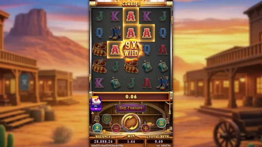 Ảnh màn hình gameplay game REVOLVER HARE (slot FC) chơi tại LC79