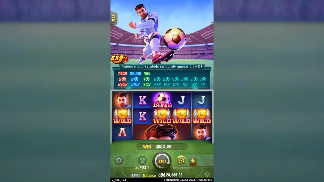 Ảnh giao diện chính game World Cup (slot JILI) chơi tại LC79
