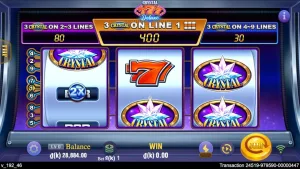 Ảnh giao diện chính game Crystal 777 DELUXE (slot JILI) chơi tại LC79
