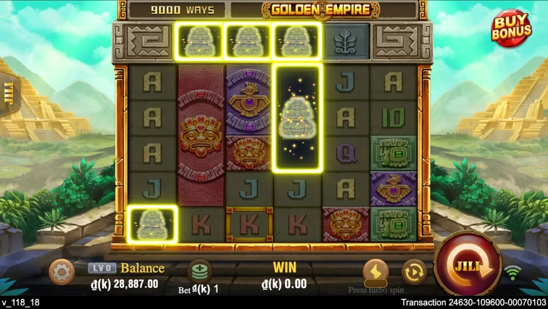 Ảnh giao diện chính game Golden Empire (slot JILI) chơi tại LC79