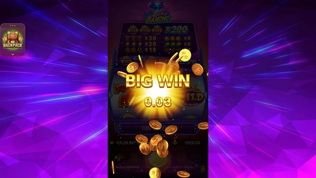 Ảnh giao diện chính game Lucky Diamond (slot JDB) chơi tại LC79
