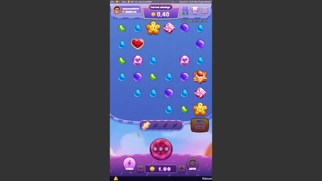 Ảnh giao diện chính game Sugar Blast Frenzy (Kingmidas #) (slot) chơi tại Laucuagame