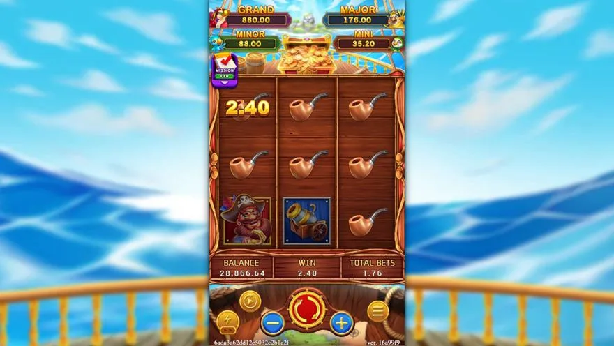 Ảnh bảng biểu tượng & tính năng game TREASURE CRUISE (slot FC) chơi tại Laucuagame