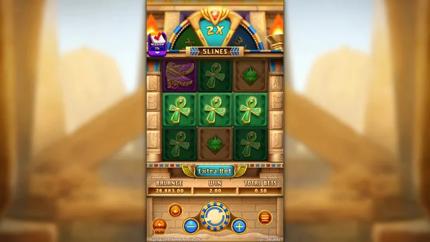 Ảnh màn hình gameplay game TREASURE RAIDERS (slot FC) chơi tại Laucuagame